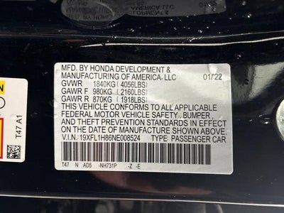 2022 Honda Civic Sport Touring Hatchback