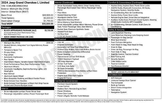2024 Jeep Grand Cherokee L Limited 4x4