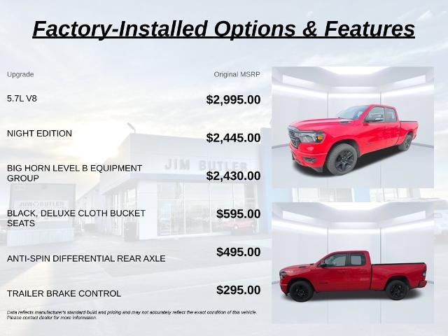 2022 RAM 1500 Big Horn Quad Cab 4x4 6'4" Box