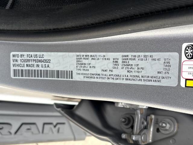 2025 RAM 1500 Big Horn Crew Cab 4x4 5'7" Box