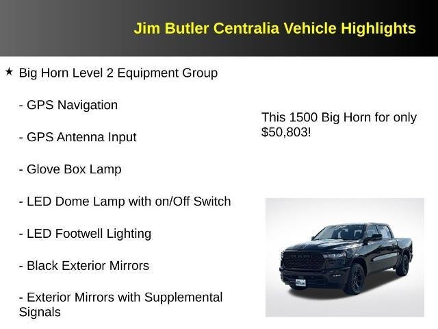 2026 RAM 1500 Big Horn Crew Cab 4x4 5'7" Box
