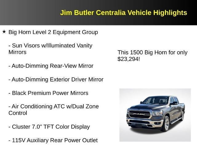 2021 RAM 1500 Big Horn Crew Cab 4x4 5'7" Box