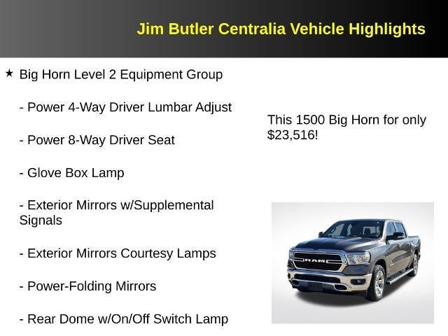 2021 RAM 1500 Big Horn Crew Cab 4x4 5'7" Box