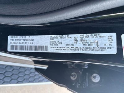 2023 RAM 1500 Lone Star Crew Cab 4x4 5'7" Box