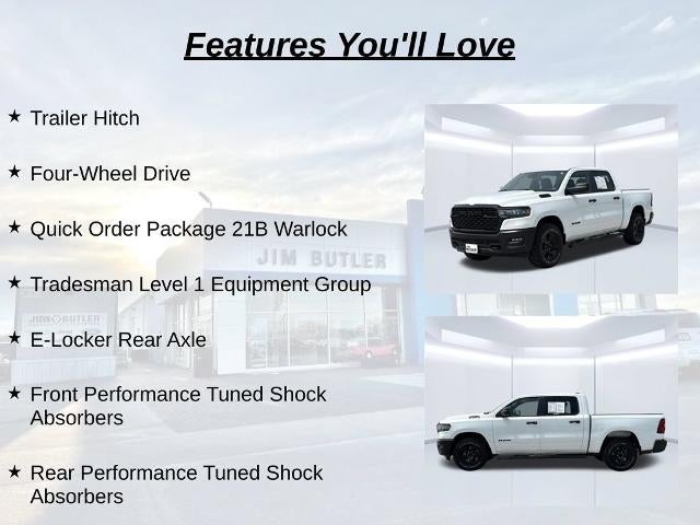 2025 RAM 1500 Warlock Crew Cab 4x4 5'7" Box