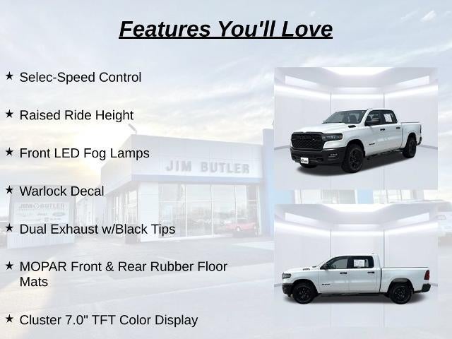 2025 RAM 1500 Warlock Crew Cab 4x4 5'7" Box