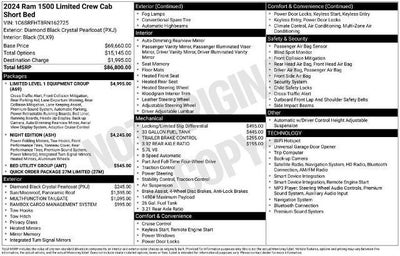 2024 RAM 1500 Limited Crew Cab 4x4 5'7" Box