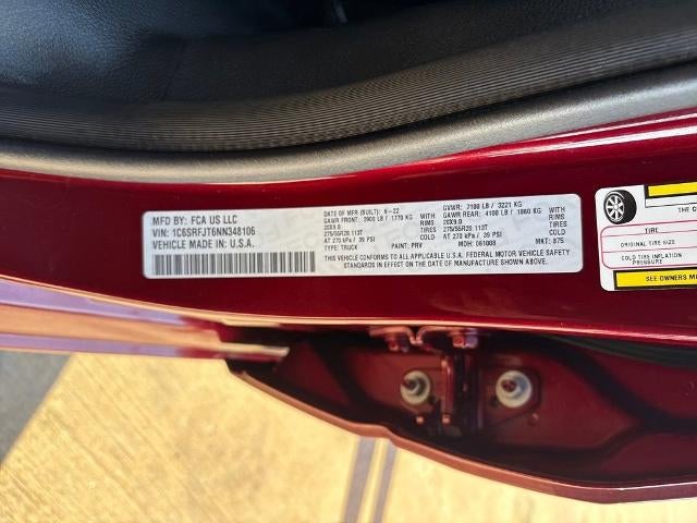 2022 RAM 1500 Laramie Crew Cab 4x4 5'7" Box