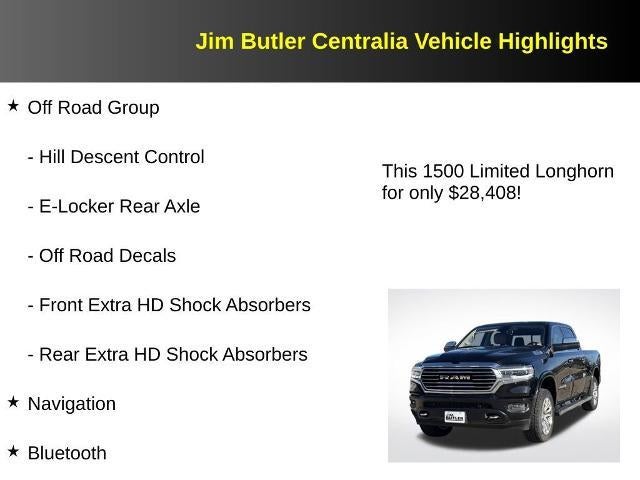 2019 RAM 1500 Longhorn Crew Cab 4x4 6'4" Box