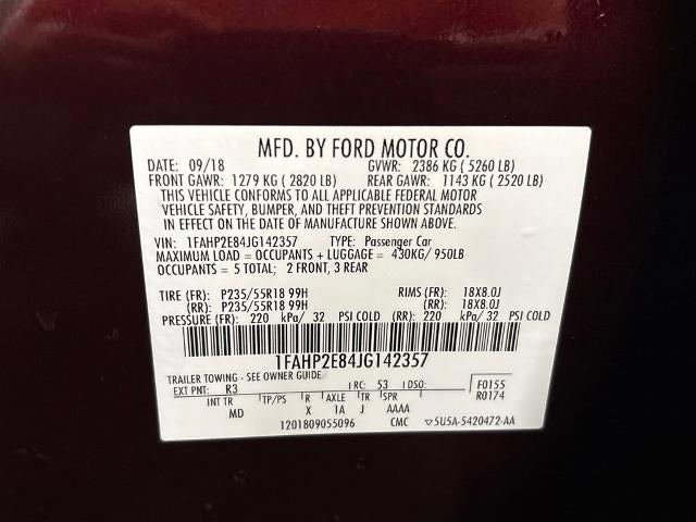 2018 Ford Taurus SEL