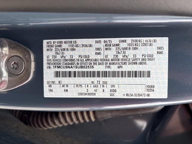 2025 Ford Escape ST-Line Select