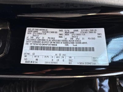 2017 Ford F-150 Platinum