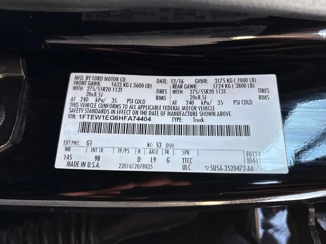 2017 Ford F-150 Platinum