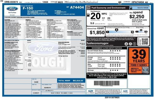 2017 Ford F-150 Platinum
