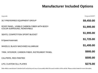 2015 Chevrolet Corvette Stingray Z51 3LT