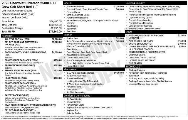 2026 Chevrolet Silverado 2500 HD LT