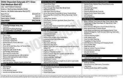 2026 Chevrolet Colorado Z71