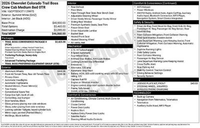 2026 Chevrolet Colorado Trail Boss