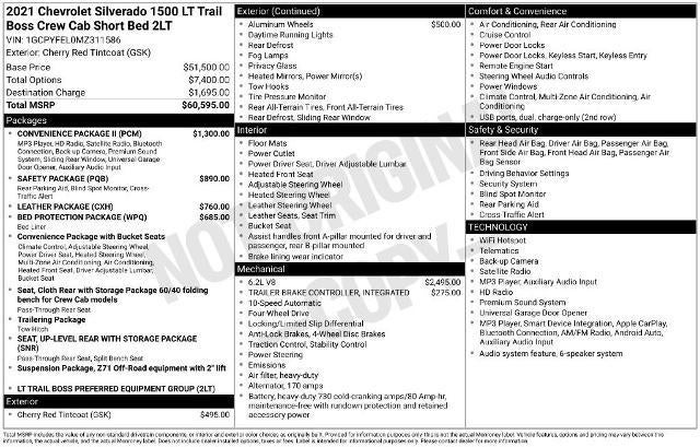 2021 Chevrolet Silverado 1500 LT Trail Boss