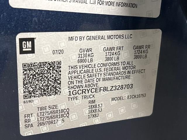 2020 Chevrolet Silverado 1500 Custom Trail Boss