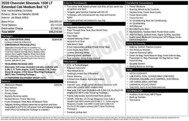 2020 Chevrolet Silverado 1500 LT