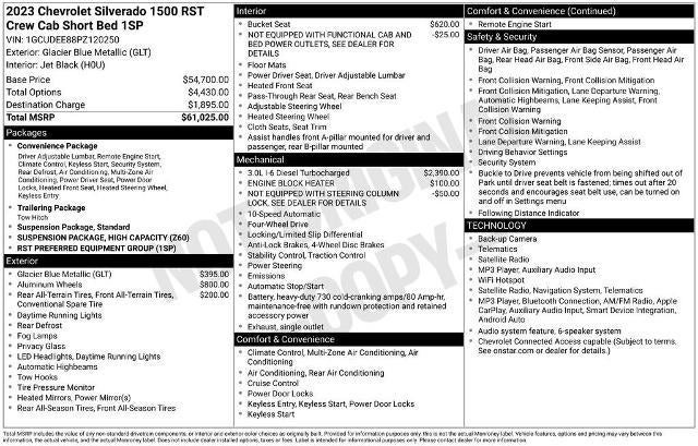 2023 Chevrolet Silverado 1500 RST