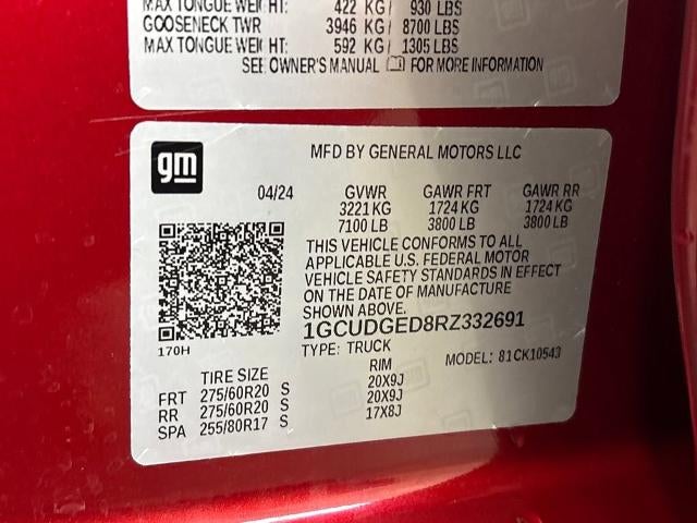 2024 Chevrolet Silverado 1500 LTZ