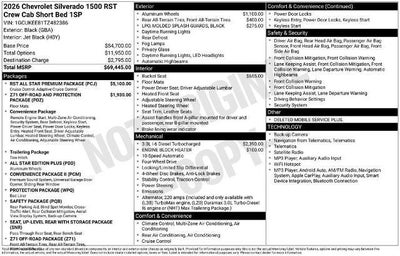 2026 Chevrolet Silverado 1500 RST