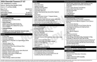 2026 Chevrolet Traverse LT