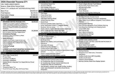 2026 Chevrolet Traverse Z71