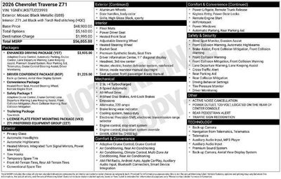 2026 Chevrolet Traverse Z71