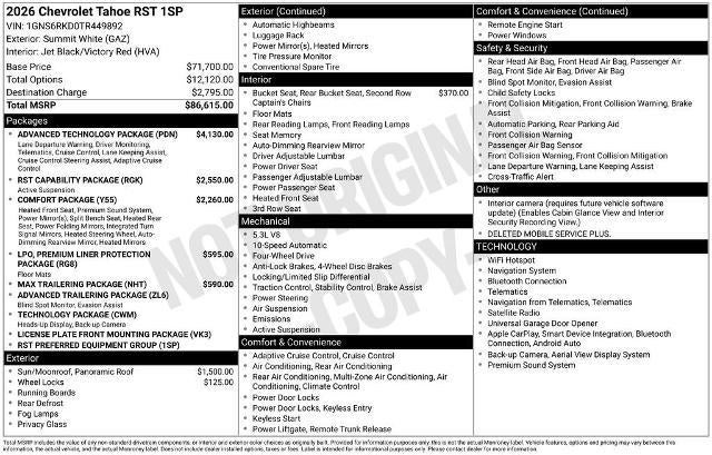 2026 Chevrolet Tahoe RST - Photo 39