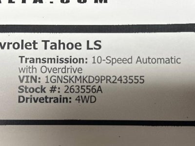 2023 Chevrolet Tahoe LS