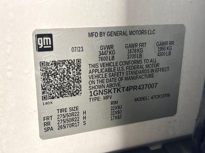 2023 Chevrolet Tahoe High Country