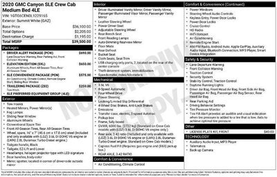 2020 GMC Canyon 4WD SLE