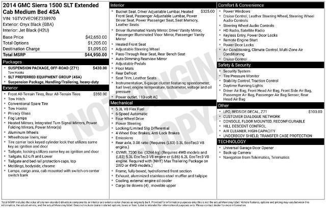 2014 GMC Sierra 1500 SLT