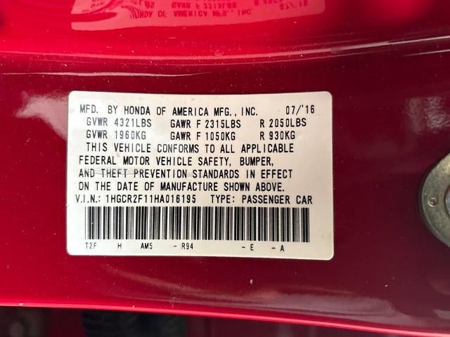 2017 Honda Accord Sport SE