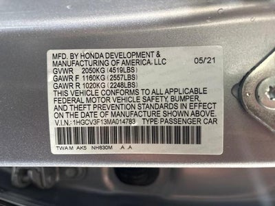 2021 Honda Accord Hybrid Base