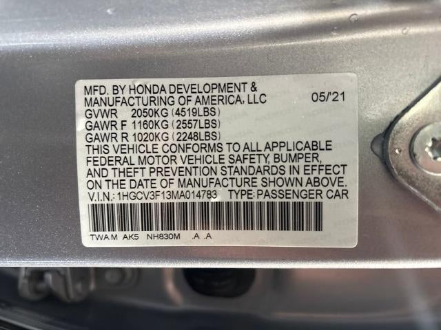 2021 Honda Accord Hybrid Base