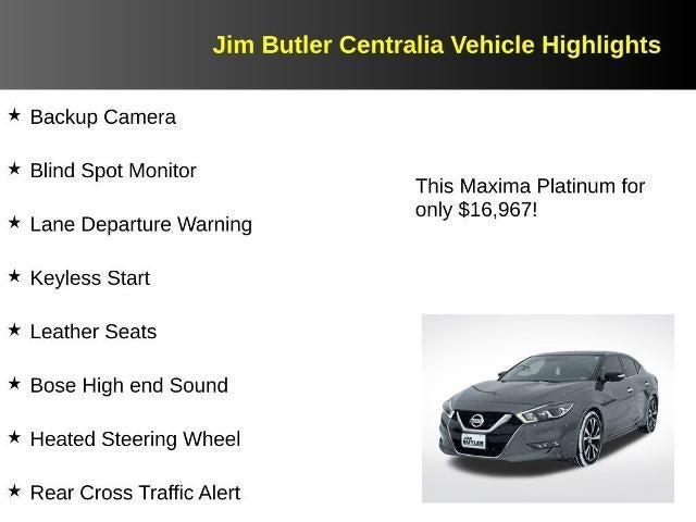 2018 Nissan Maxima 3.5 Platinum