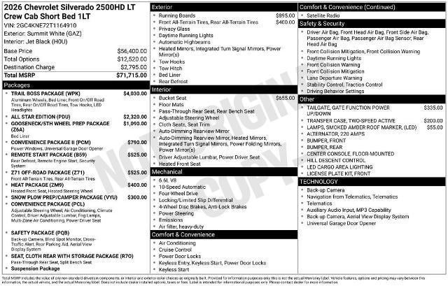 2026 Chevrolet Silverado 2500 HD LT