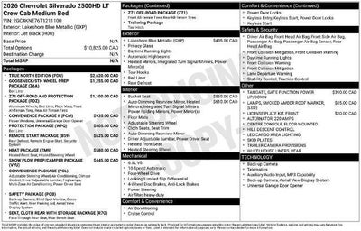 2026 Chevrolet Silverado 2500 HD LT