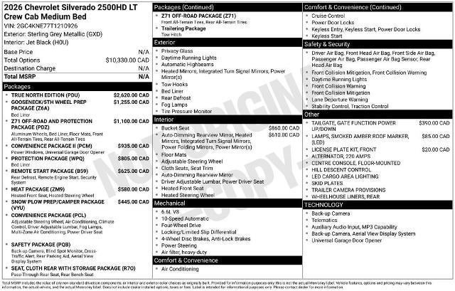 2026 Chevrolet Silverado 2500 HD LT