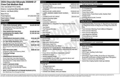 2026 Chevrolet Silverado 2500 HD LT