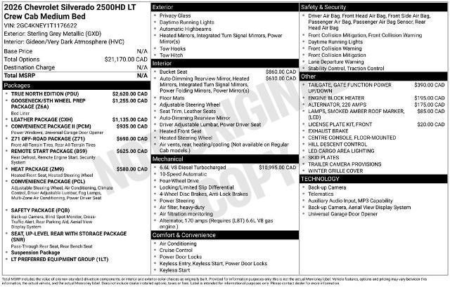 2026 Chevrolet Silverado 2500 HD LT