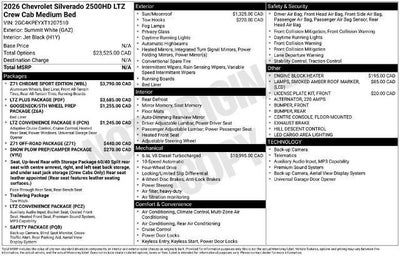 2026 Chevrolet Silverado 2500 HD LTZ