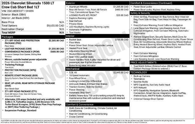 2026 Chevrolet Silverado 1500 LT