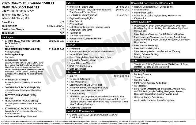 2026 Chevrolet Silverado 1500 LT