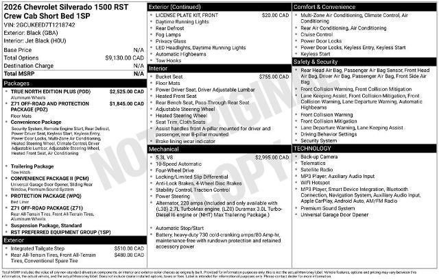 2026 Chevrolet Silverado 1500 RST