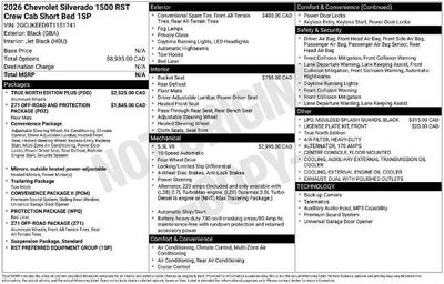 2026 Chevrolet Silverado 1500 RST